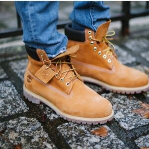 Timberland Men's Yellow Boots Sz 7M **AS IS**